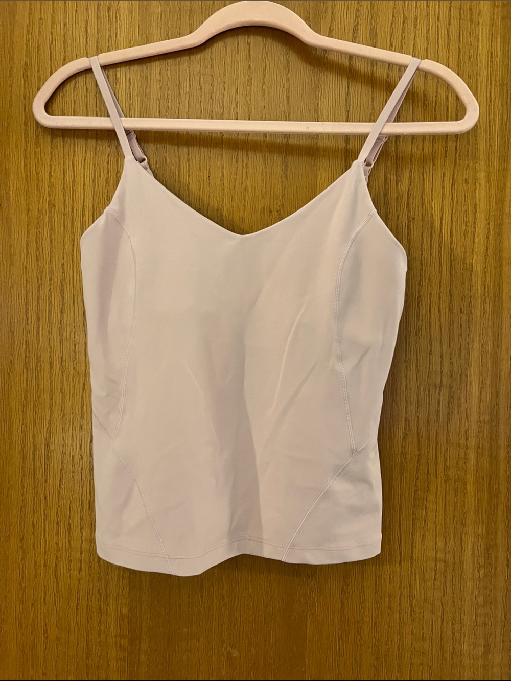Lululemon Light Pink Women's V-Neck Align Adjustable Strap Waist Length Tank